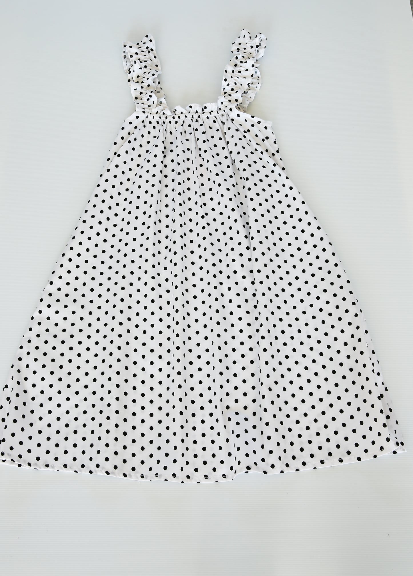 Mila Frill Daydream Dress White