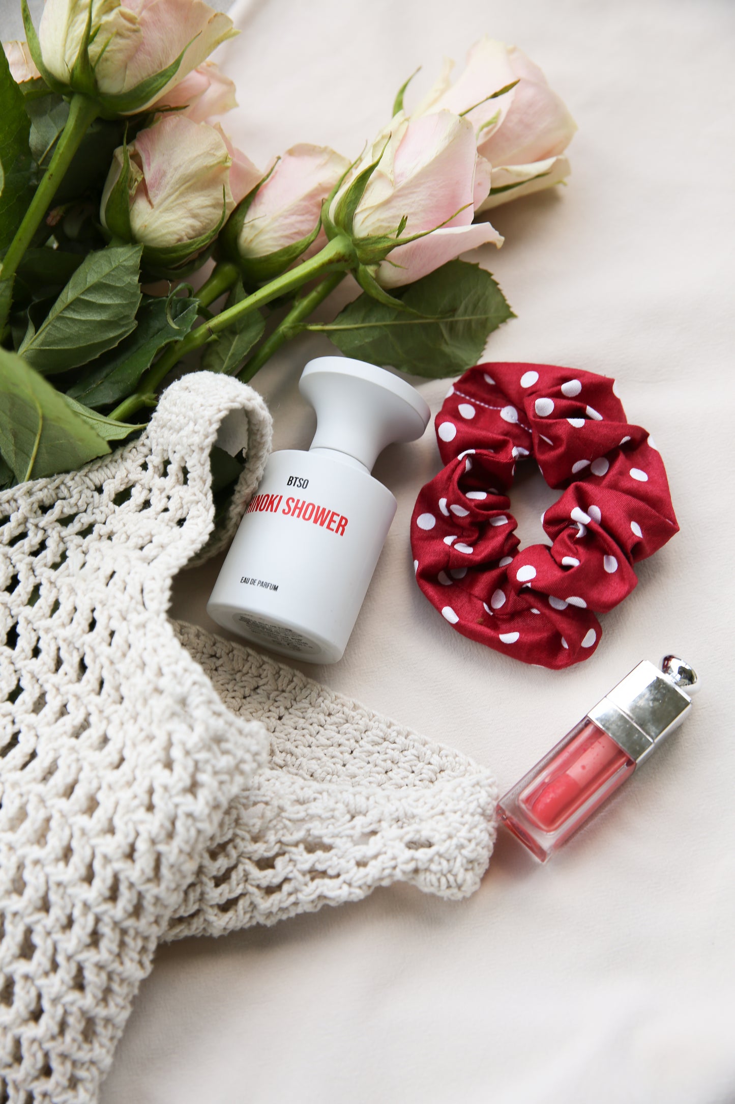 Scrunchie -Red Polka Dot