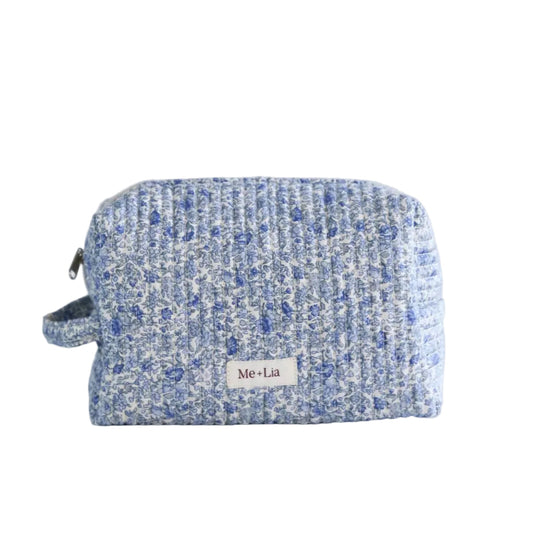 Blue Blossom make-up pouch, large
