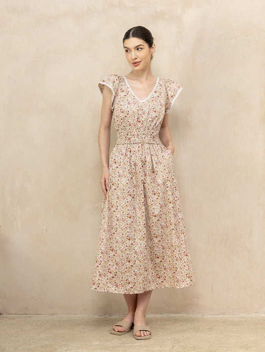 Juliet Daydream Dress Red Blossom