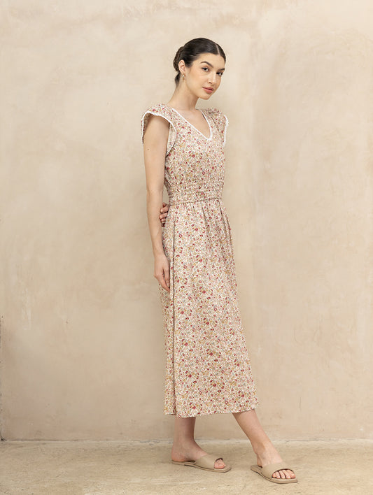 Juliet Daydream Dress Red Blossom