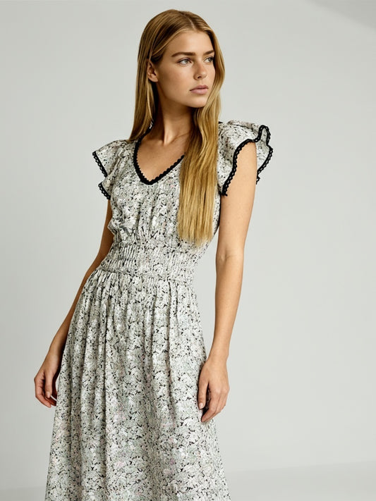 Juliet Daydream Dress Black Blossom