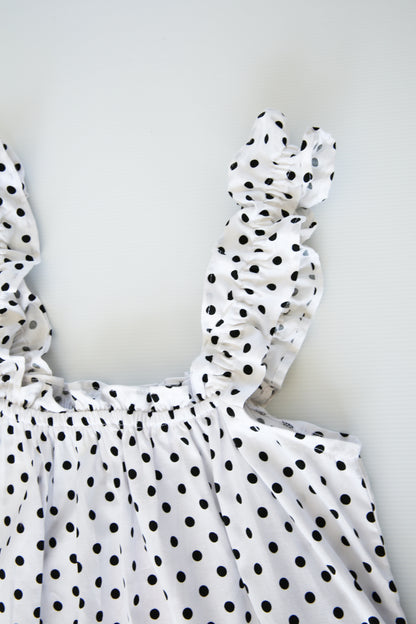 Mila Frill Daydream Dress White