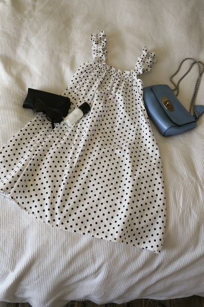 Mila Frill Daydream Dress White