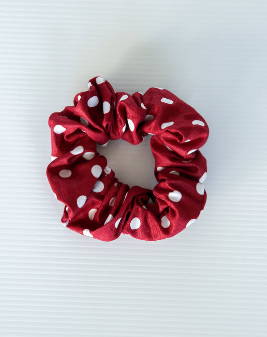 Scrunchie -Red Polka Dot