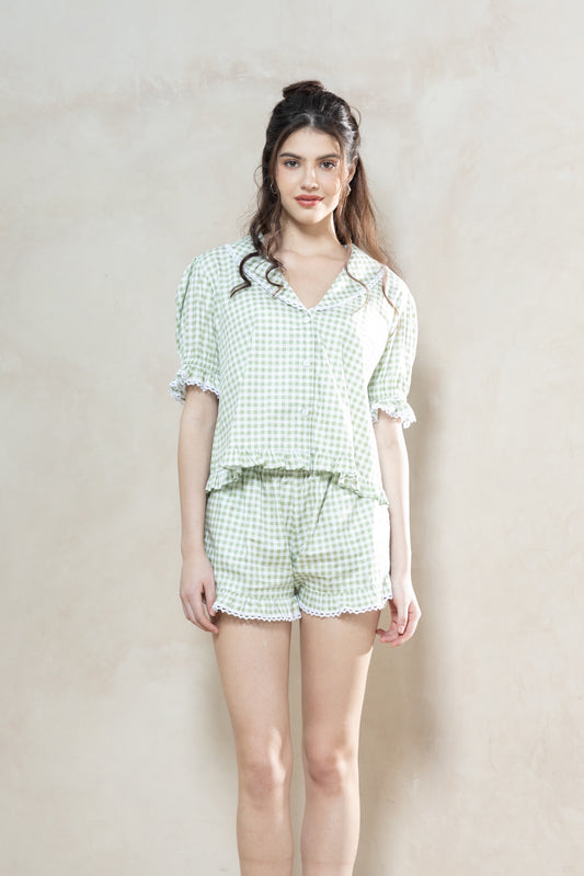Adeline Short Set Matcha — Wholesale