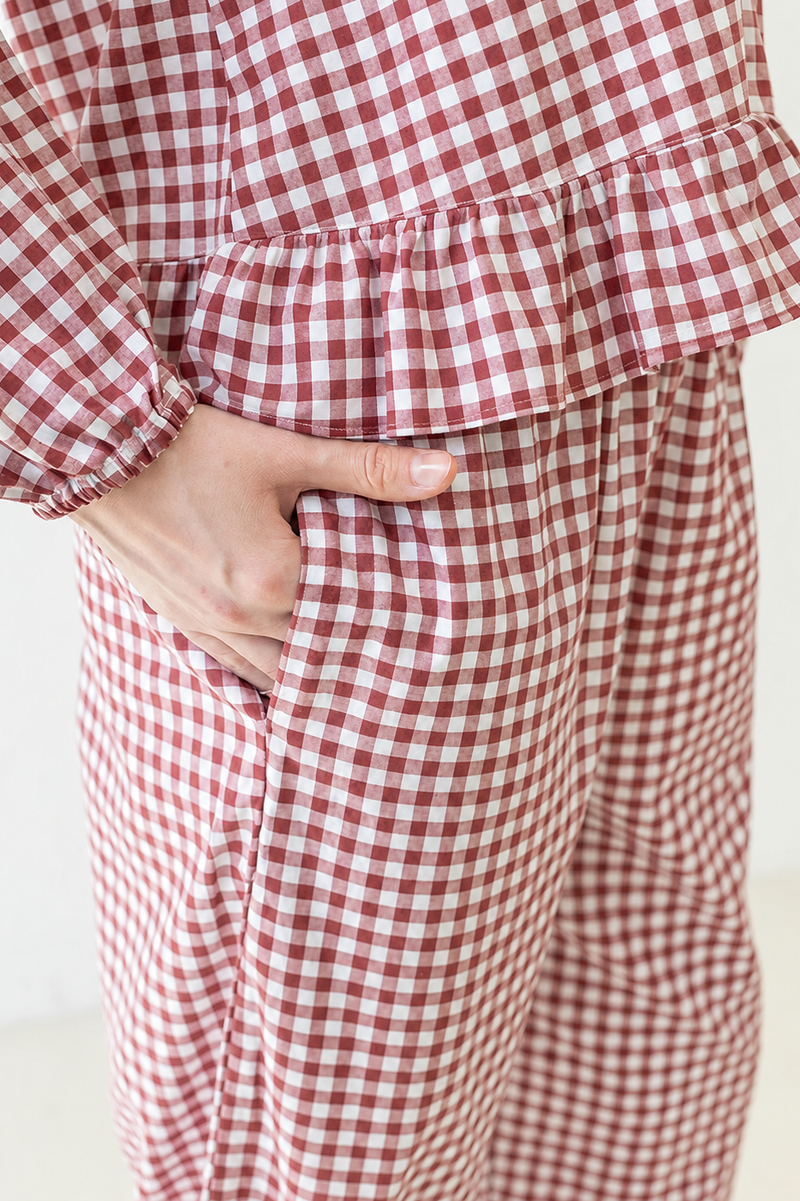 Adeline Long Set Mulberry — Wholesale