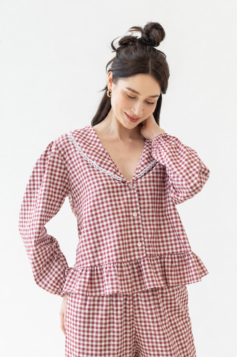 Adeline Long Set Mulberry — Wholesale