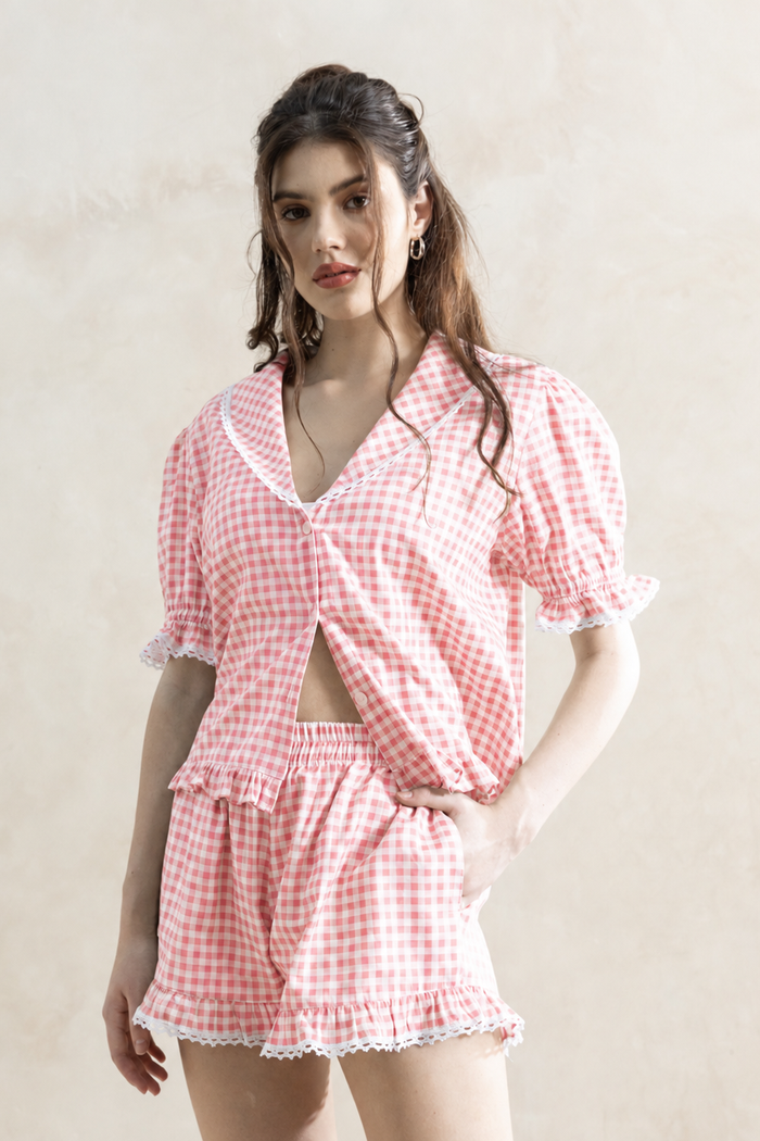 Adeline Short Set Pomelo — Wholesale