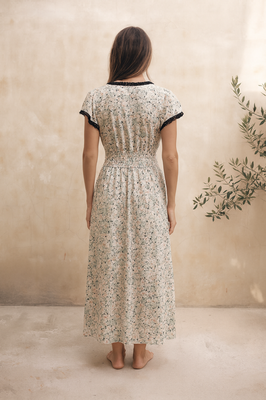 Juliet Daydream Dress Black Blossom