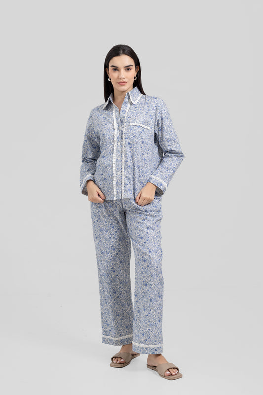 Elodie Lounge Set Blue Blossom — Wholesale