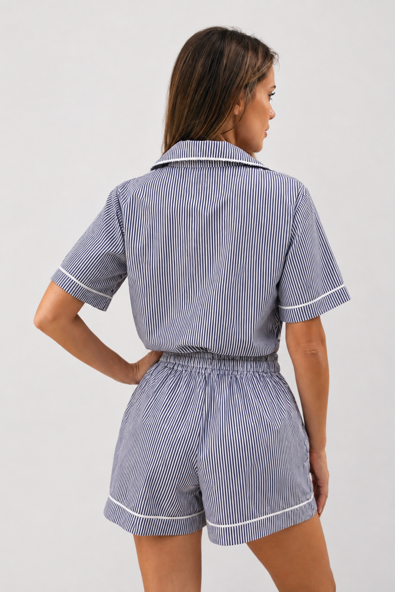 Lumelle Short Set Navy — Wholesale