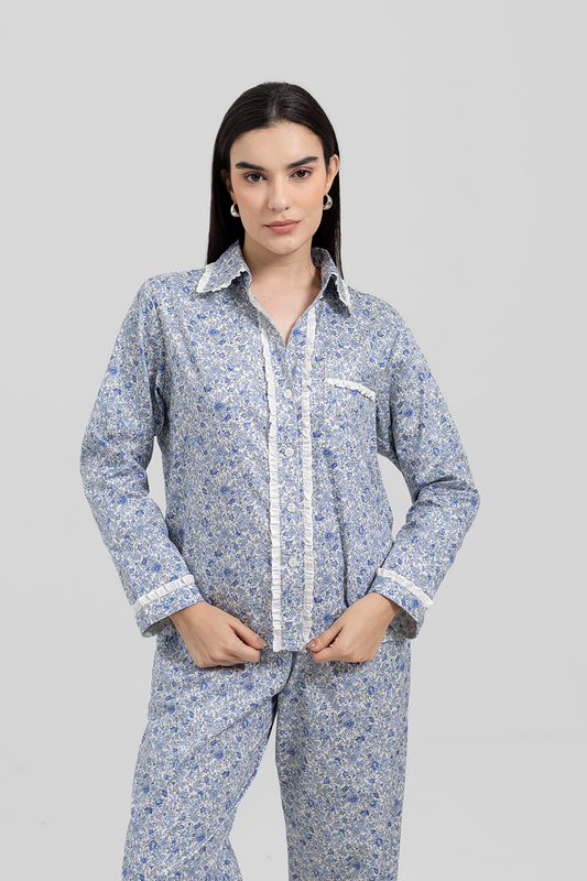Elodie Lounge Set Blue Blossom — Wholesale
