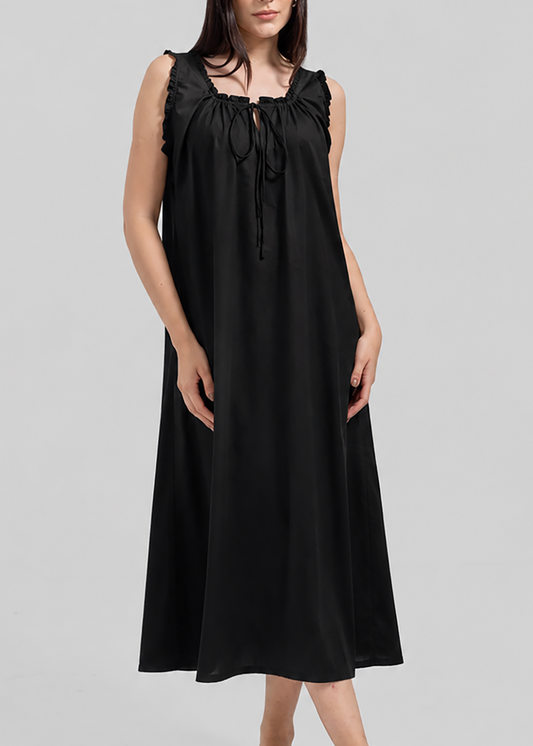 Eva Long Dress Black — Wholesale