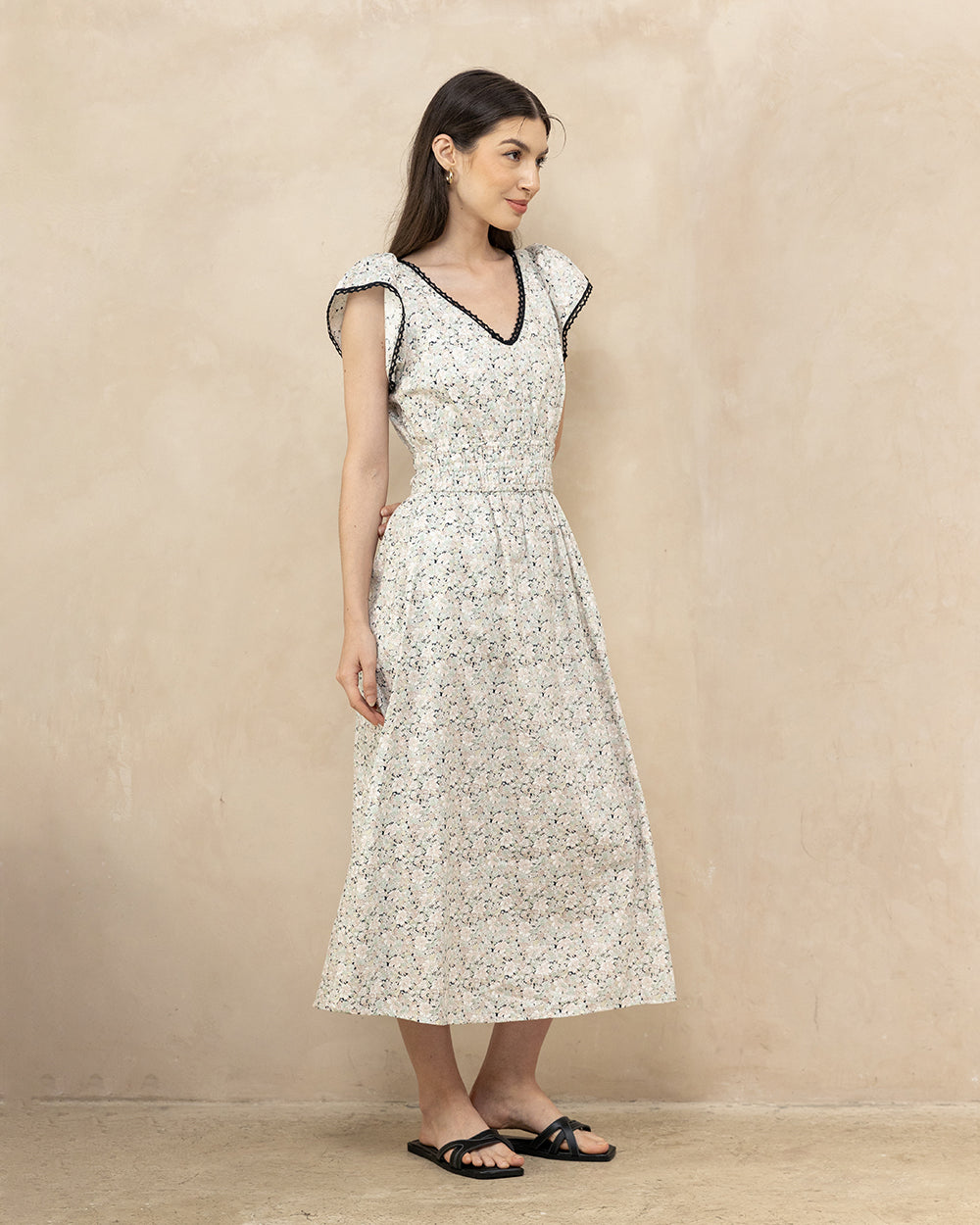 Juliet Daydream Dress Black Blossom