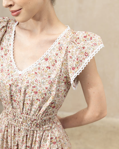 Juliet Daydream Dress Red Blossom