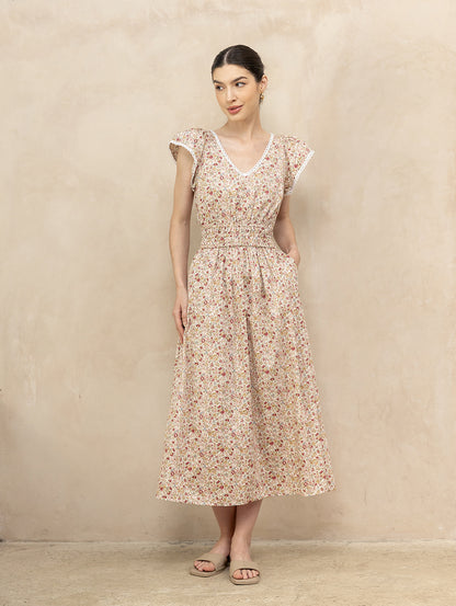 Juliet Daydream Dress Red Blossom