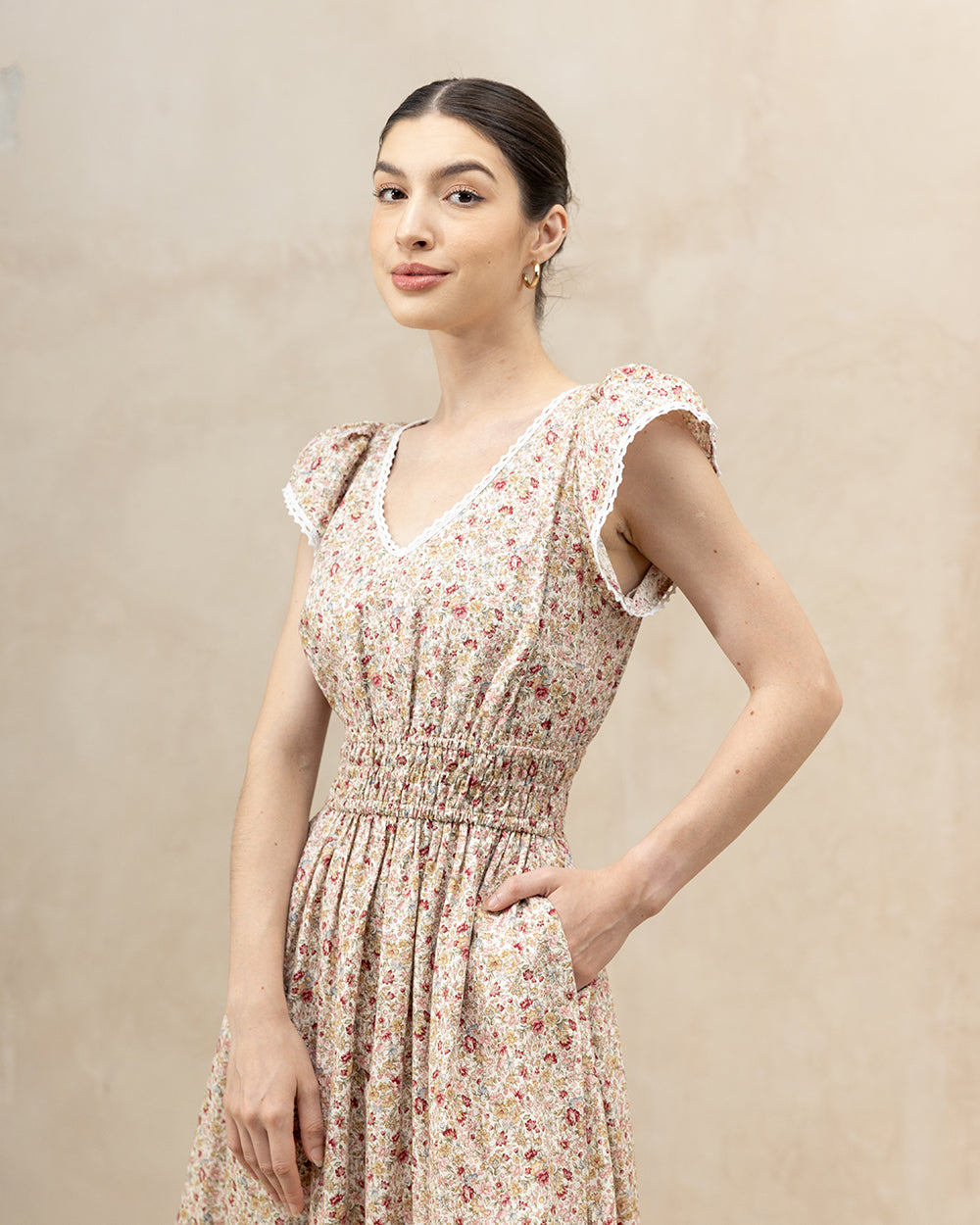 Juliet Daydream Dress Red Blossom