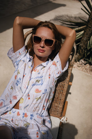 La Dolce Vita Short Set -  Blue