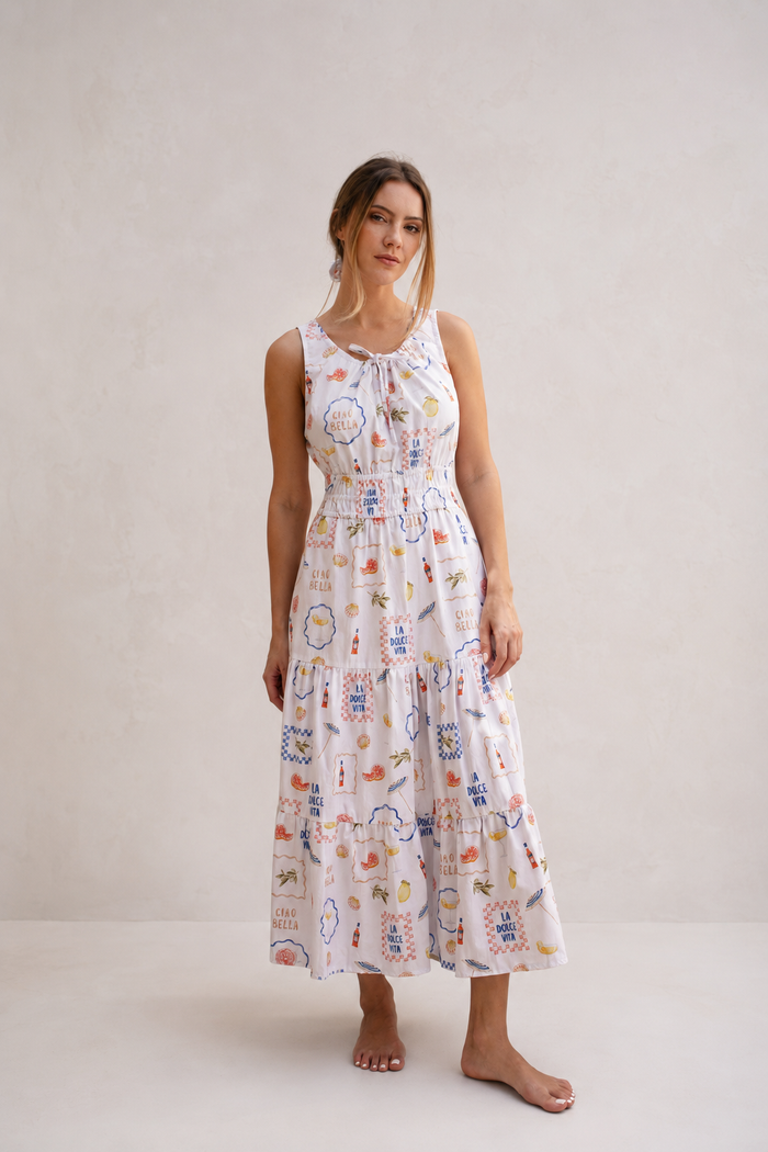Ciao Bella Dress White — Wholesale