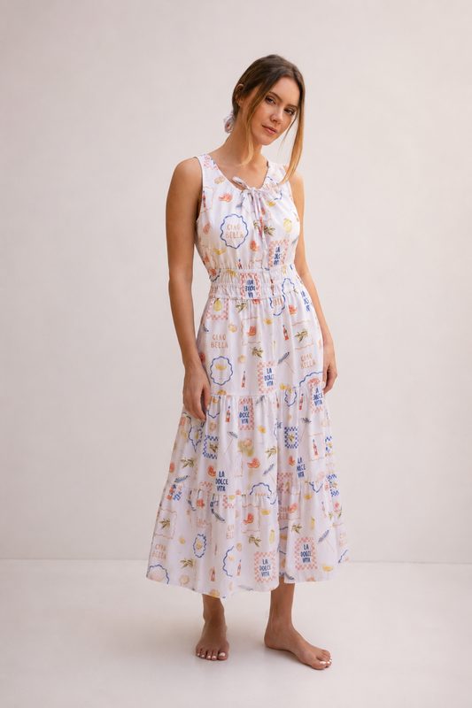 Ciao Bella Dress White — Wholesale