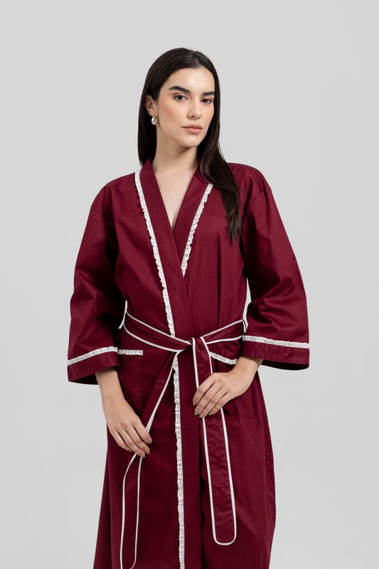 Melie Robe Burgundy — Wholesale