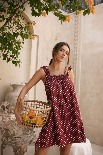 Mila Frill Daydream Dress Red
