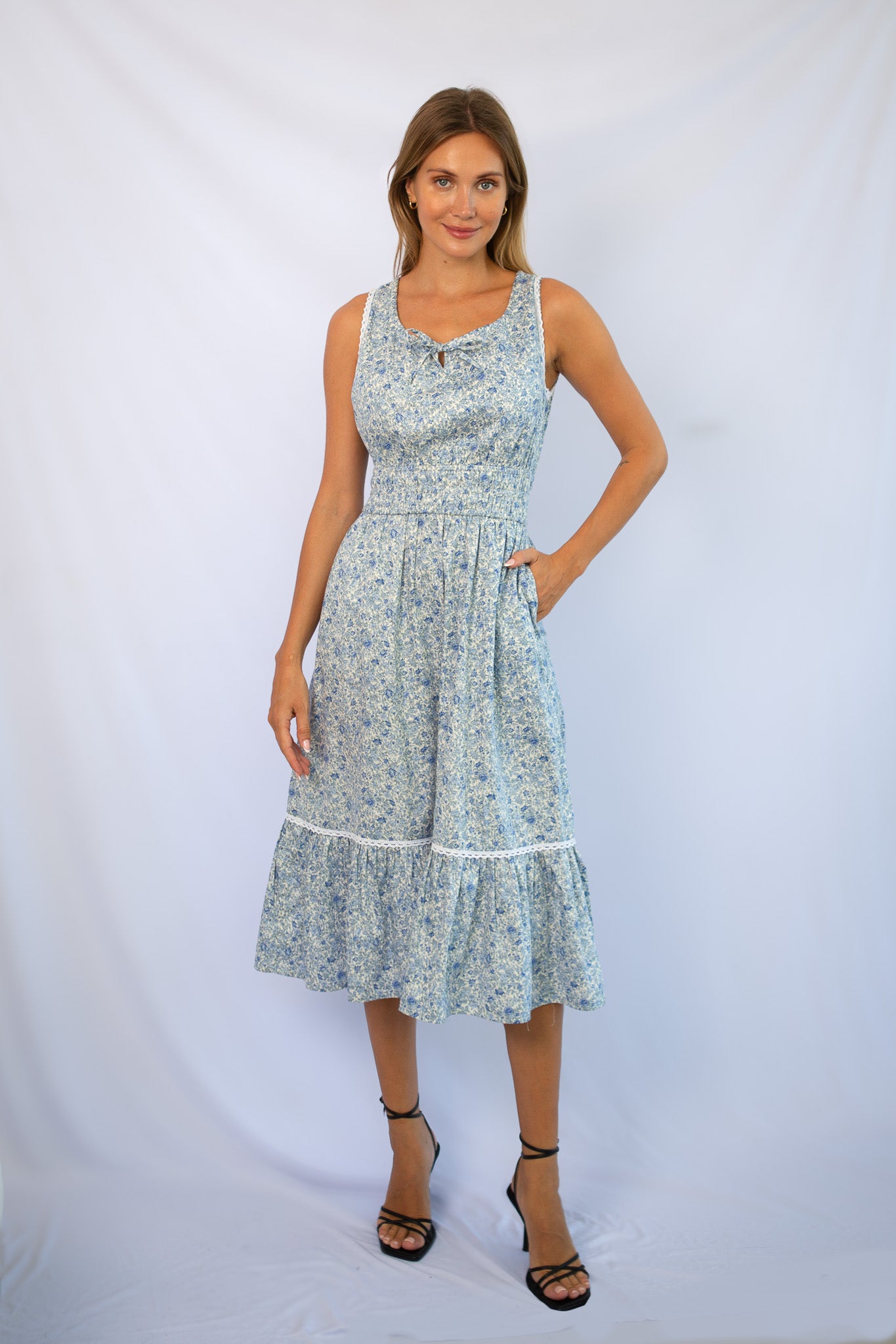 Bianca Daydream Dress Blue Blossom