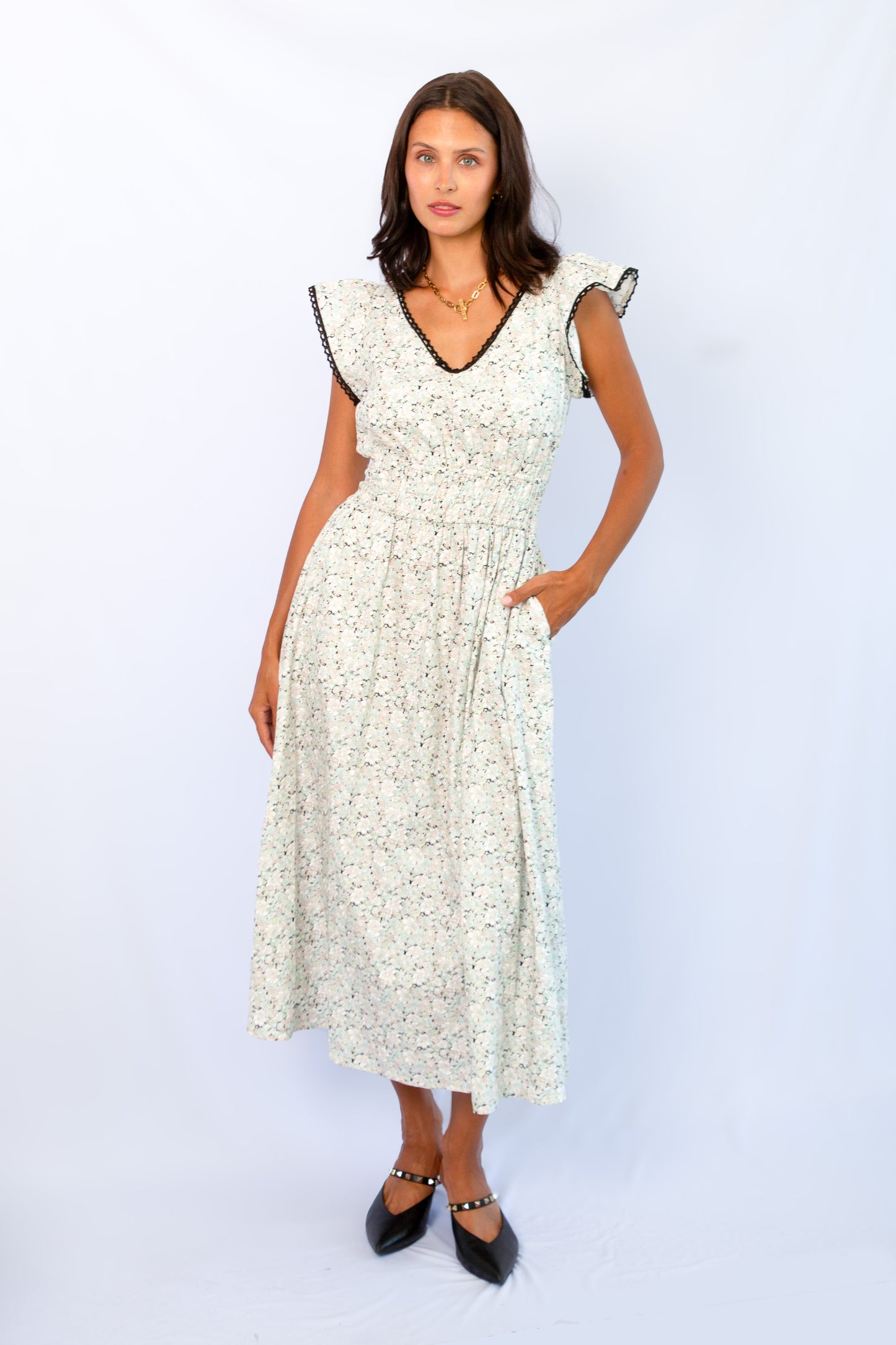 Juliet Daydream Dress Black Blossom