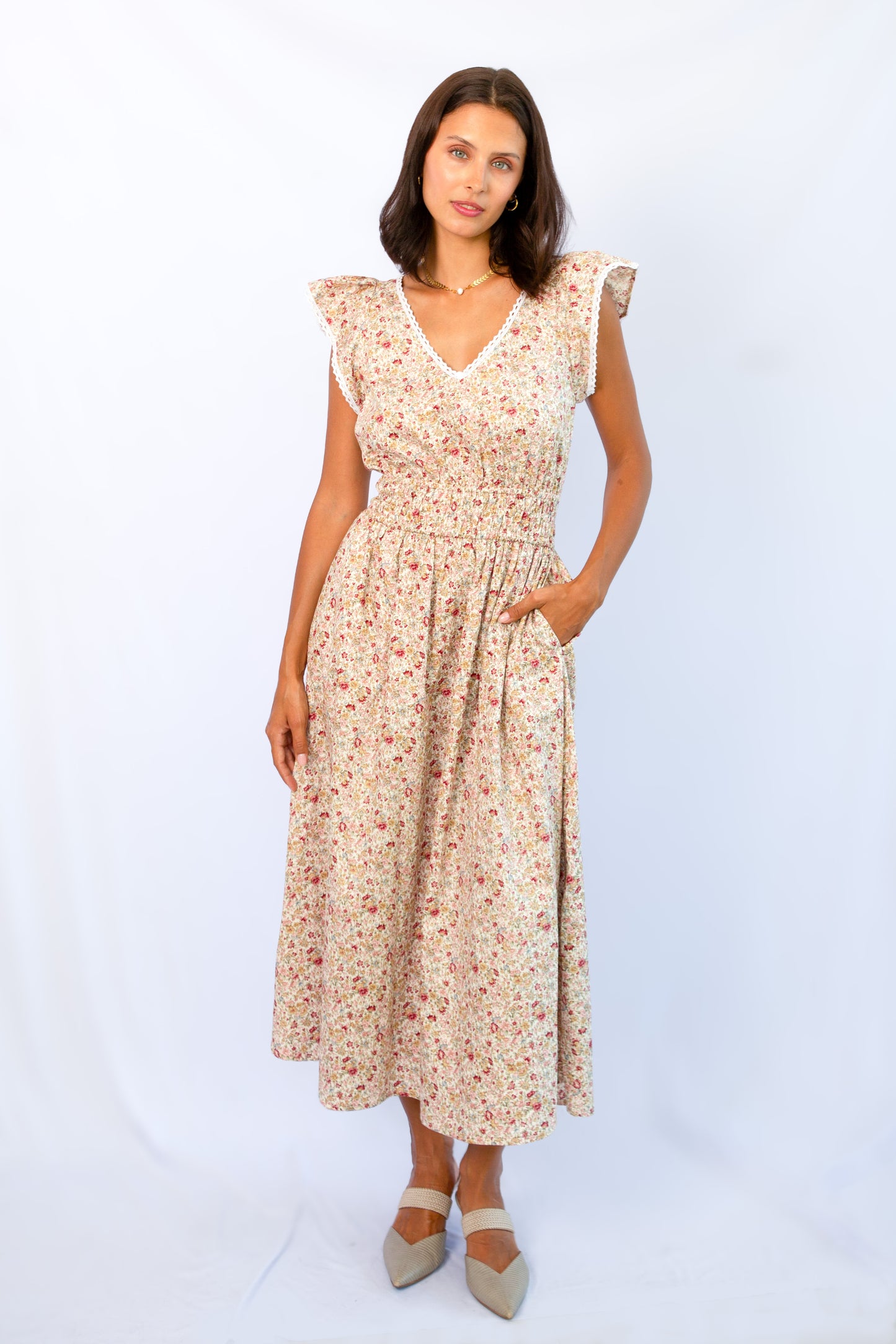 Juliet Daydream Dress Red Blossom