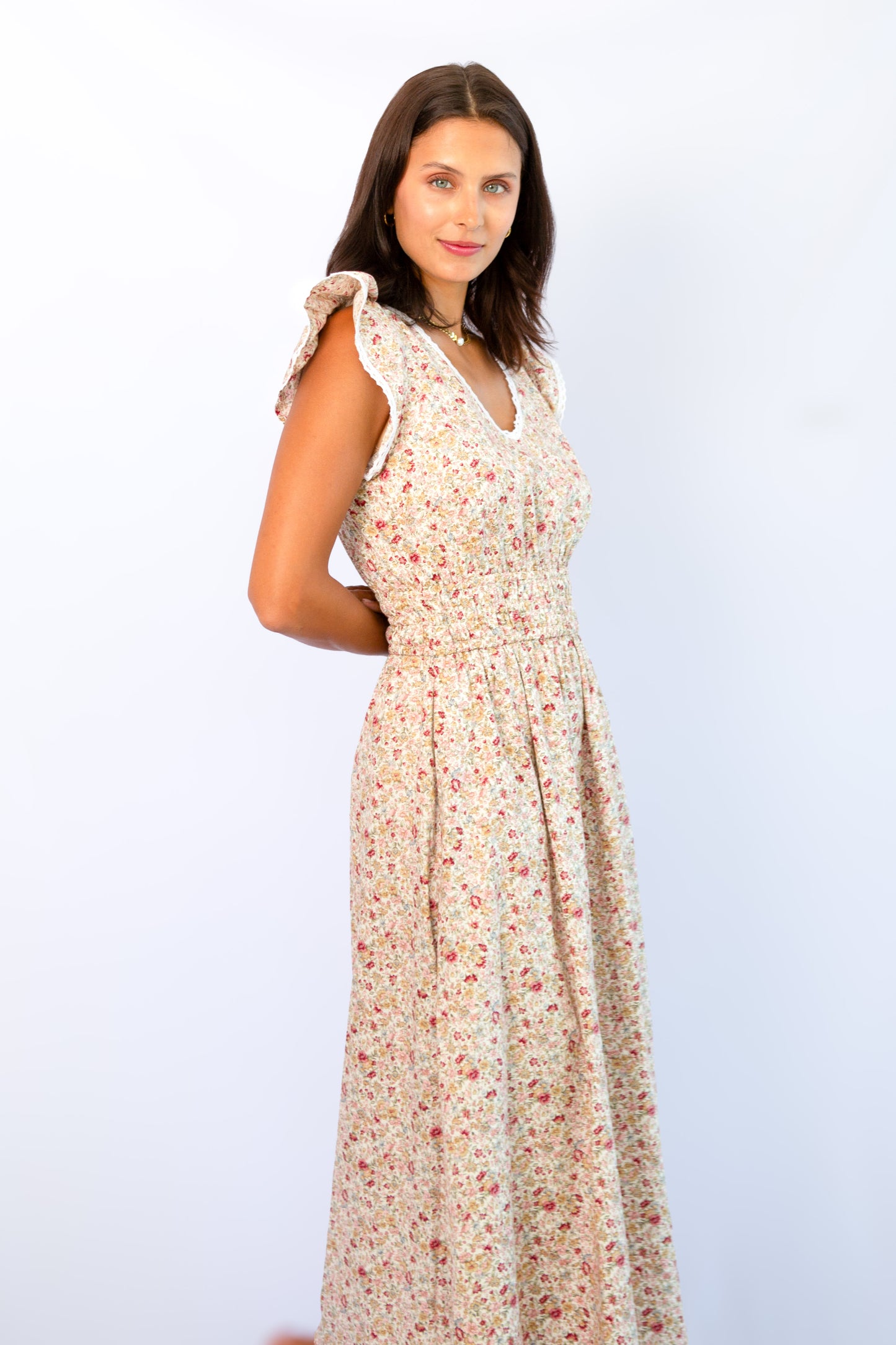 Juliet Daydream Dress Red Blossom