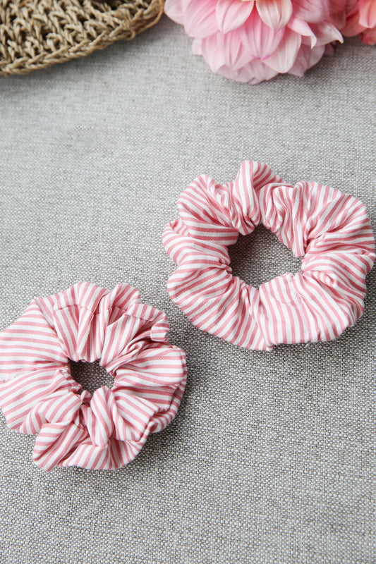Scrunchie - Pink Pinstripe