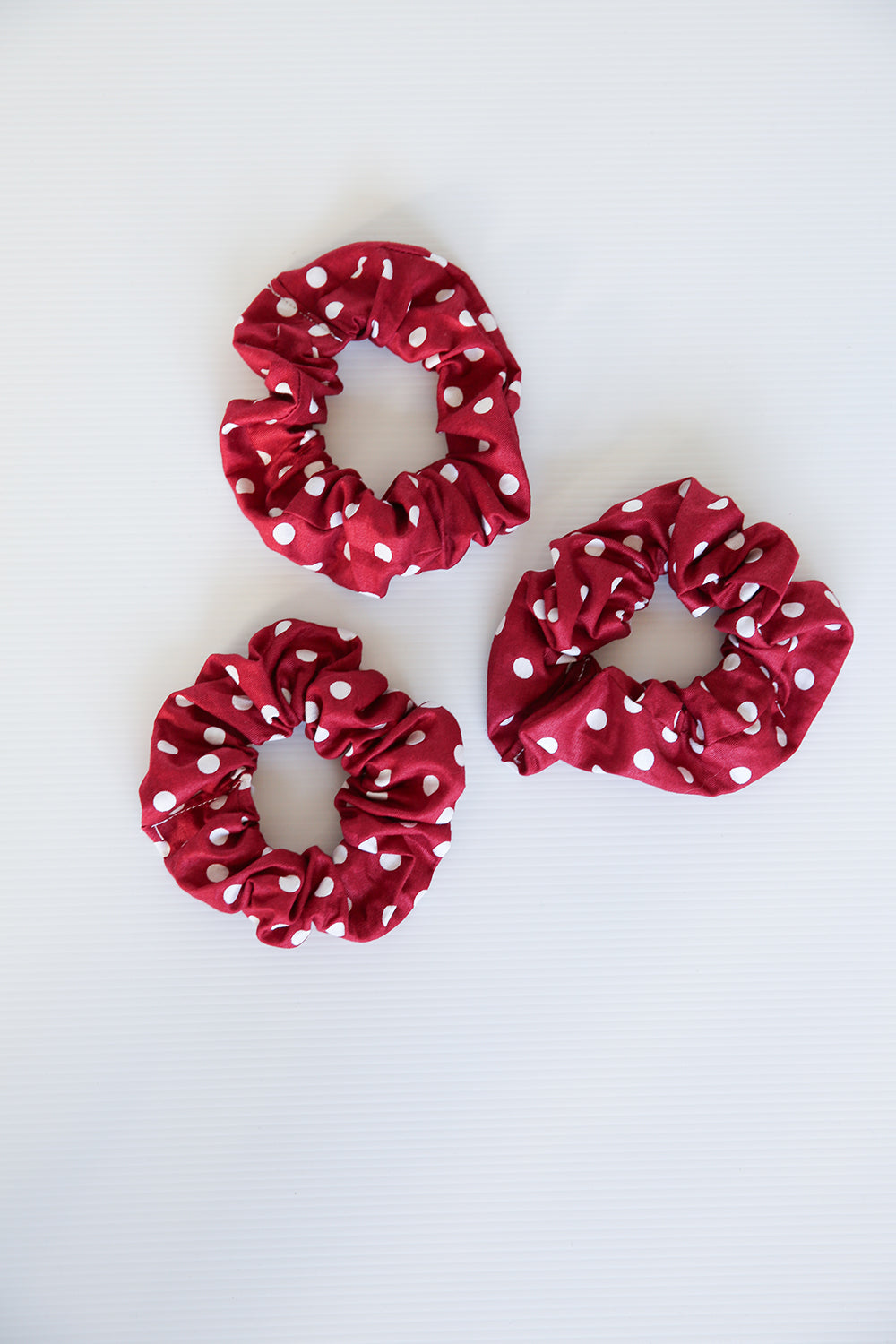 Scrunchie -Red Polka Dot