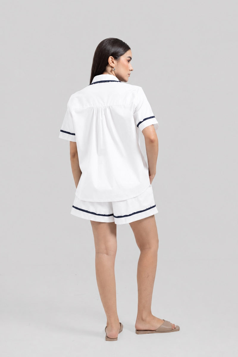 Melie Short Set White — Wholesale