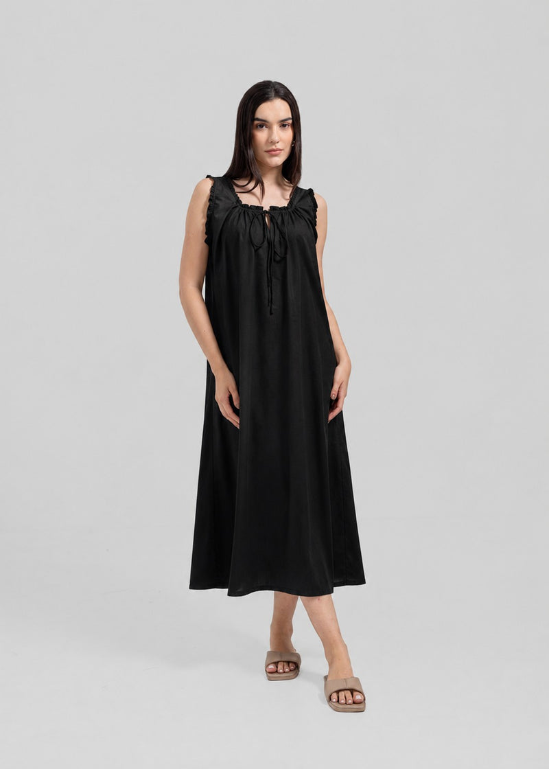 Camille Long Nighties Black