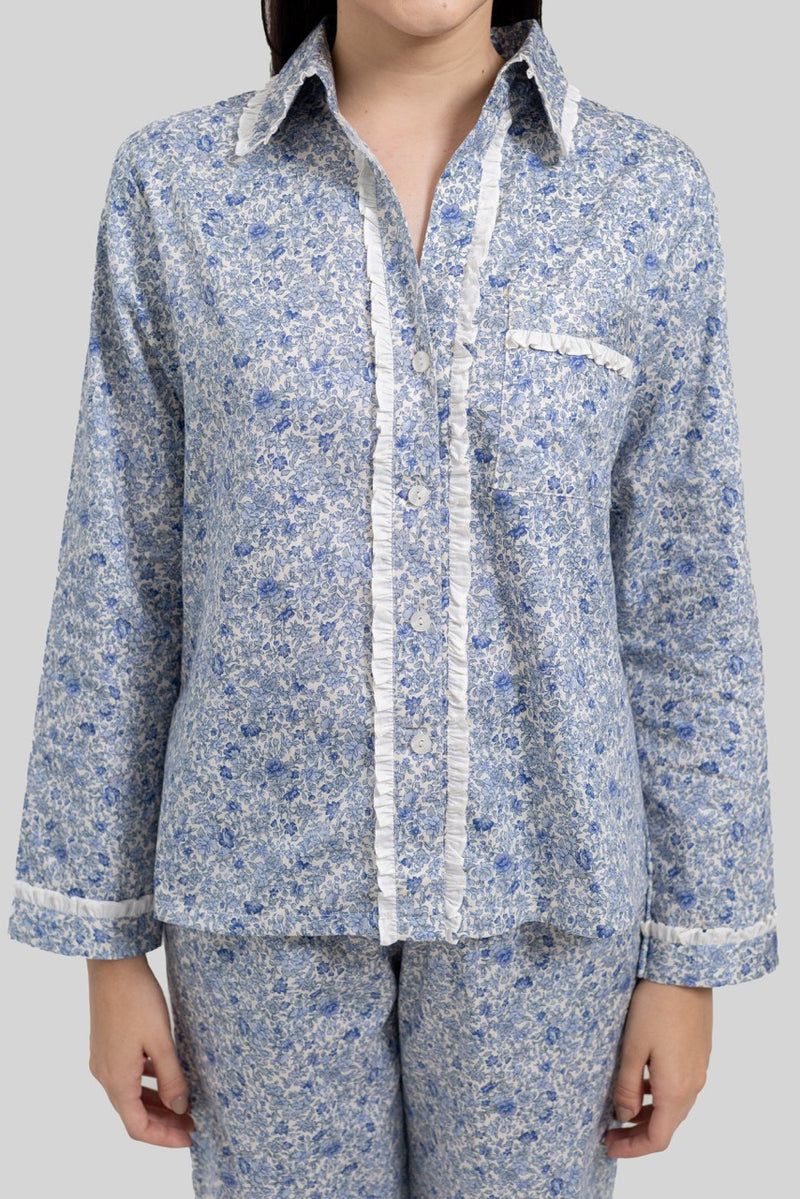 Elodie Long Set Blue Blossom
