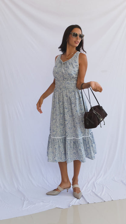 Bianca Daydream Dress Blue Blossom
