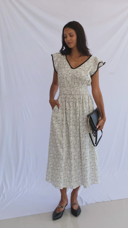 Juliet Daydream Dress Black Blossom