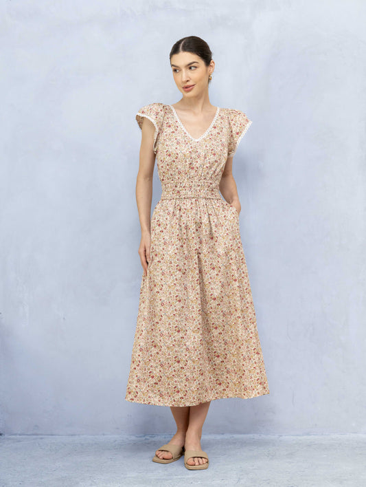 Juliet Daydream Dress Red Blossom