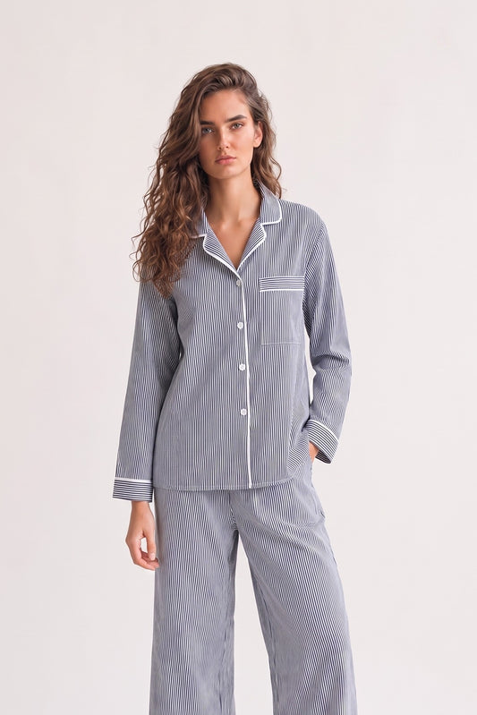 Cecile Long Set Navy