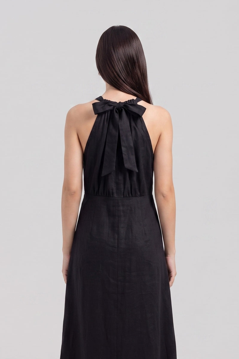 Luna Halter Black — back